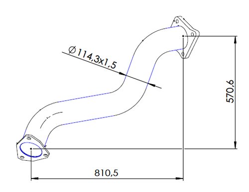 Exhaust Pipe for DAF, E-line