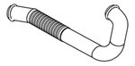 Pipe w. flex for DAF