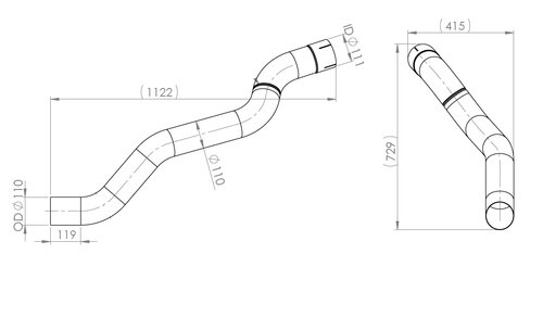 Pipe for Iveco