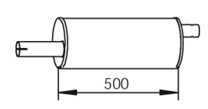 Silencer for Nissan