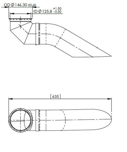 Exhaust Pipe for Iveco