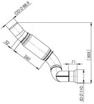 Exhaust Pipe w. Bellow for Mercedes