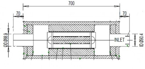 Universal Silencer, INOX