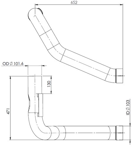 Pipe for DAF