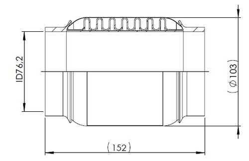 Bellow, ID=76.2  L=152, SS