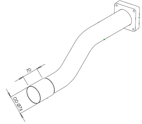 Pipe for Iveco