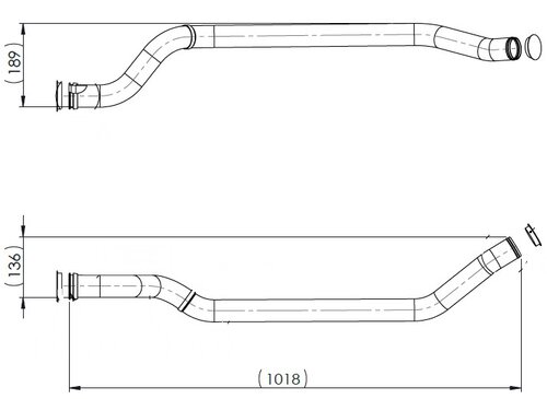 TUBE REFROIDISSEMENT-DAF-1668805