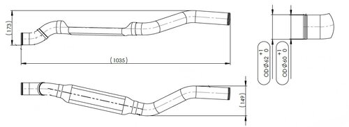 Water Coolant Pipe for MAN