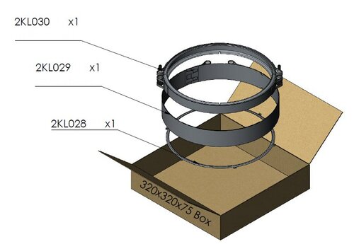 Exhaust Clamp & Gasket Kit for Iveco