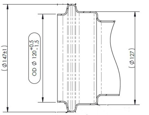 Insulated Exhaust Pipe for Peterbilt