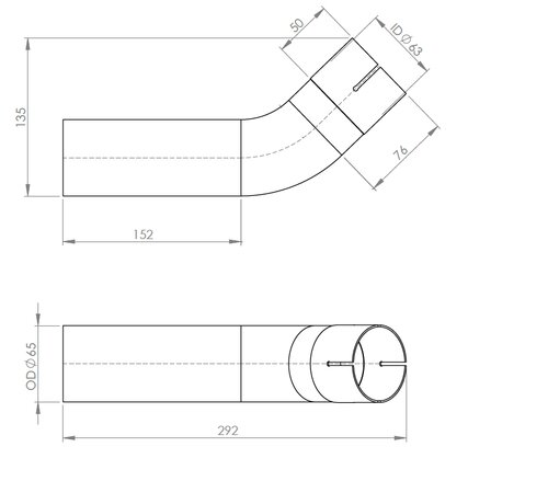 Pipe for Iveco