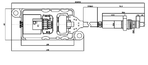 NOx Sensor for Mercedes (Post SCR)