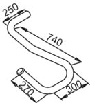 TUBE AVANT-MERCEDES-NEOPLAN-389.490.1219