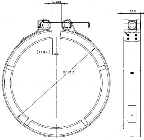 Exhaust Clamp for Freightliner/Western Star