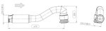 Exhaust Pipe w. Bellow for DAF