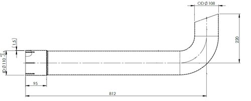 Exhaust Pipe for Renault/Volvo