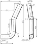 Exhaust Pipe for Peterbilt