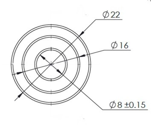 Universal Fitting, M14X1,5 / Ø7,4