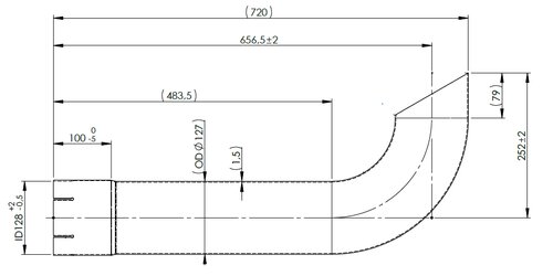 Exhaust Pipe for Volvo