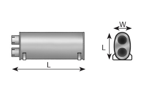 Universal Silencer, INOX