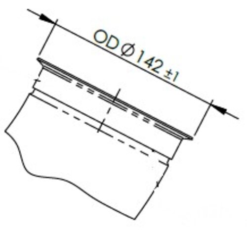 Exhaust Pipe w. Flex, D2S+ for Scania