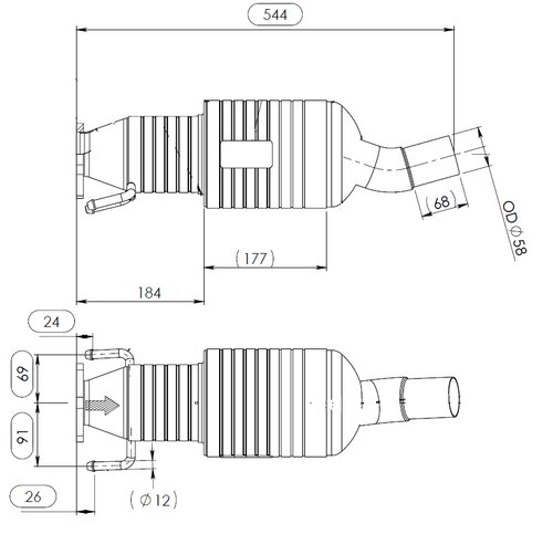 Silencer for Iveco