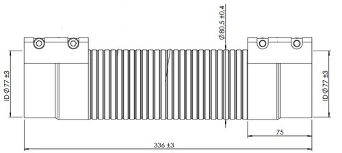 Exhaust Flex, D2S+ for Mercedes, E-line