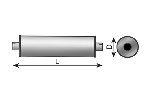 Silencer for Mercedes, ALU