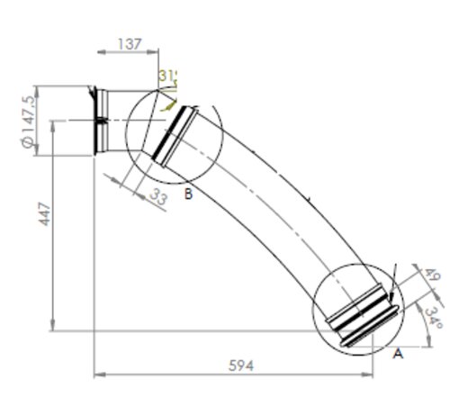 Flex Pipe, D2S for DAF