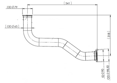 Exhaust Pipe for DAF