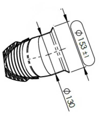 Exhaust Pipe w. Bellow for Mercedes