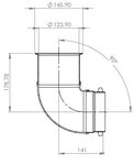 Diesel Exhaust Fluid Pipe (DEF) for Kenworth