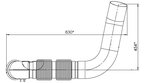 Exhaust Pipe w. Bellow for Mercedes