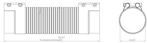 Exhaust Flex, D2S+ for Mercedes, E-line