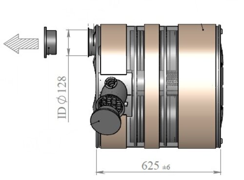 Silencer w. SCR for Renault