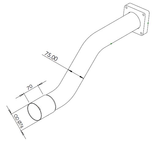 Pipe for Iveco