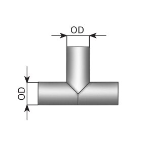 T-Bending, OD=127 / L=327/150, ALU