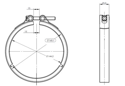 V-Clamp for Mercedes