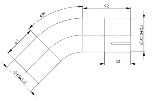 Pipe for Iveco