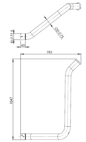 Pipe for Iveco