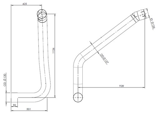 Pipe for Iveco