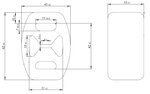 Rubber Mounting for Iveco, L=33, W=45, H=62, Rubber