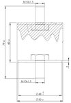 Rubber Mounting for Volvo, Ø=50 / L=79, M10, ZINC