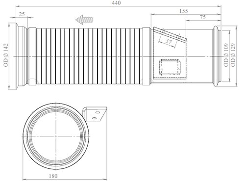 TUBE AVANT-SCANIA-E-Line du  68083