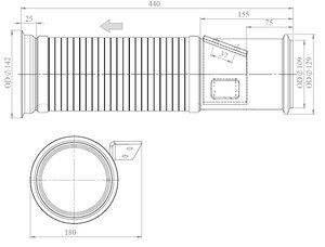 Flex Pipe for Scania, E-line