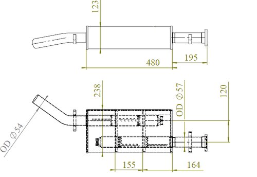 Silencer for Citroen