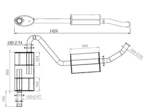 Silencer for Citroen