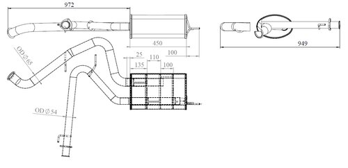 Silencer for Citroen