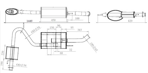 Silencer for Citroen