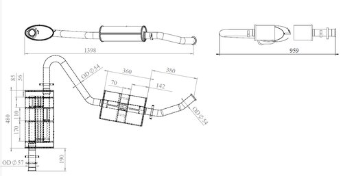 Silencer for Fiat